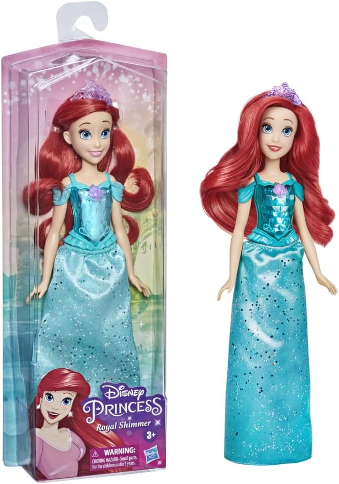 Muñeca Ariel Royal Shimmer, Disney, con accesorios y falda