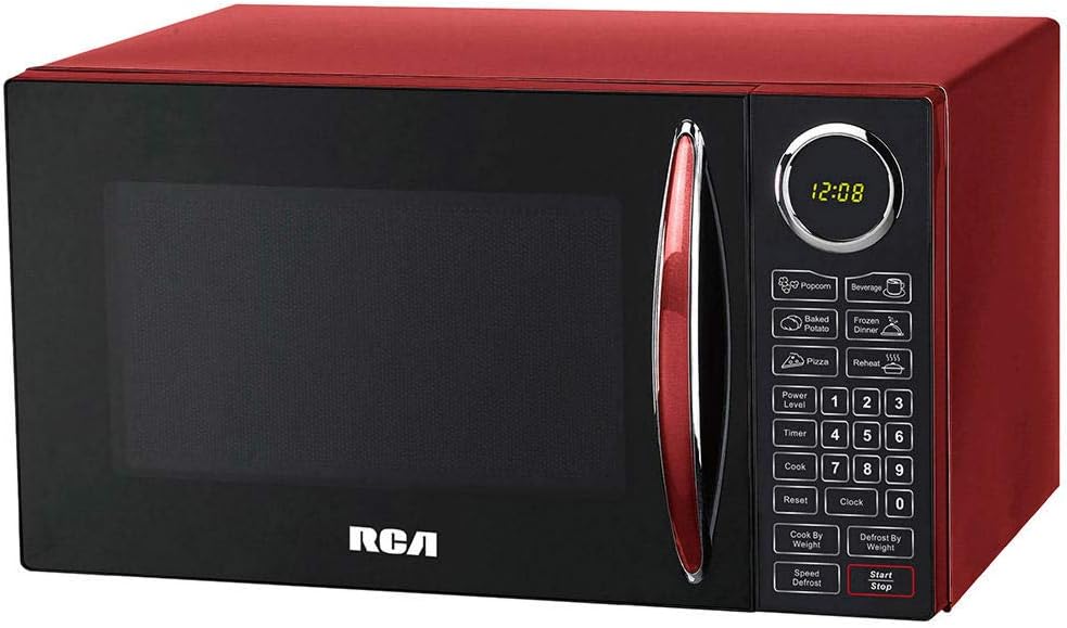 Horno de microondas RCA 900W, 10 niveles de potencia, RMW953