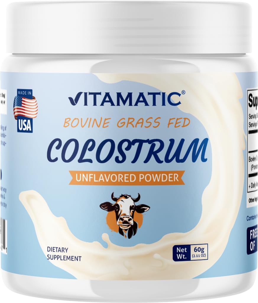 Colostro Bovino Vitamatic - Salud Digestiva y Recuperación 30 Serv.
