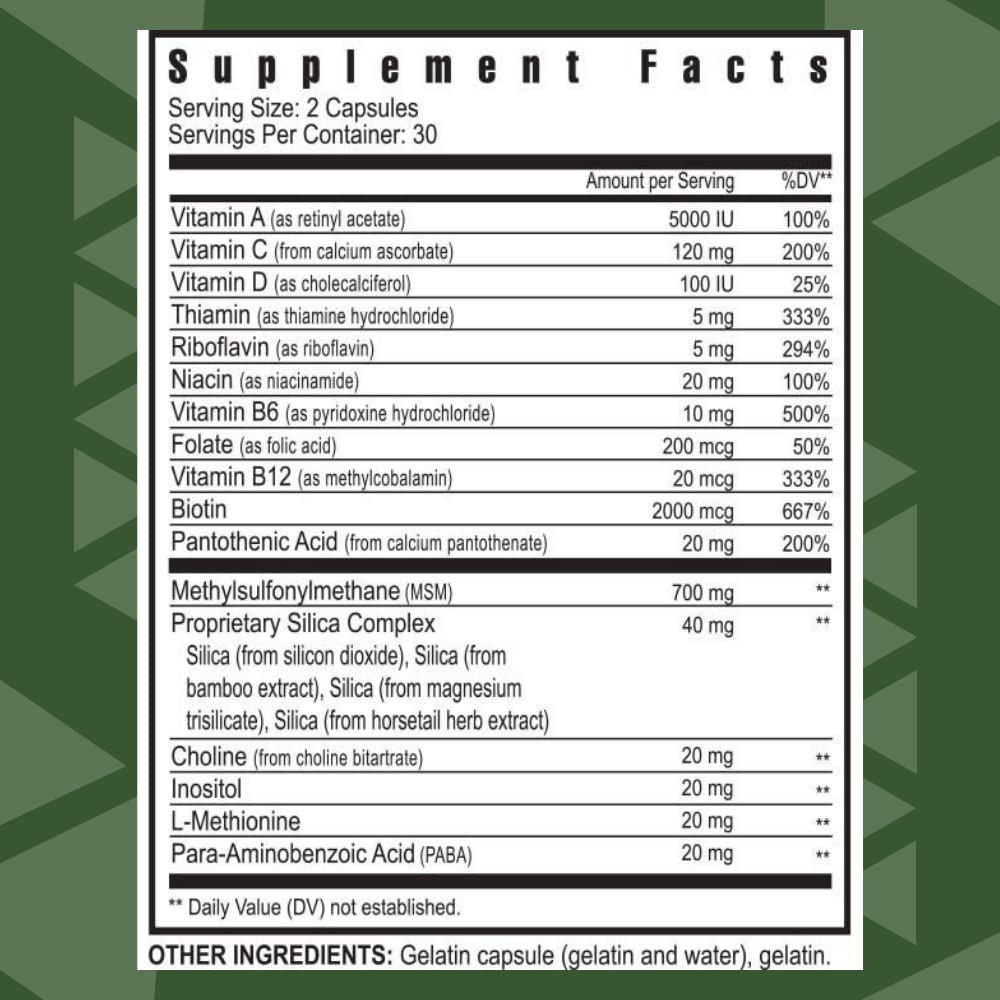 Suplemento para cabello, piel y uñas Youngevity - 60 cápsulas