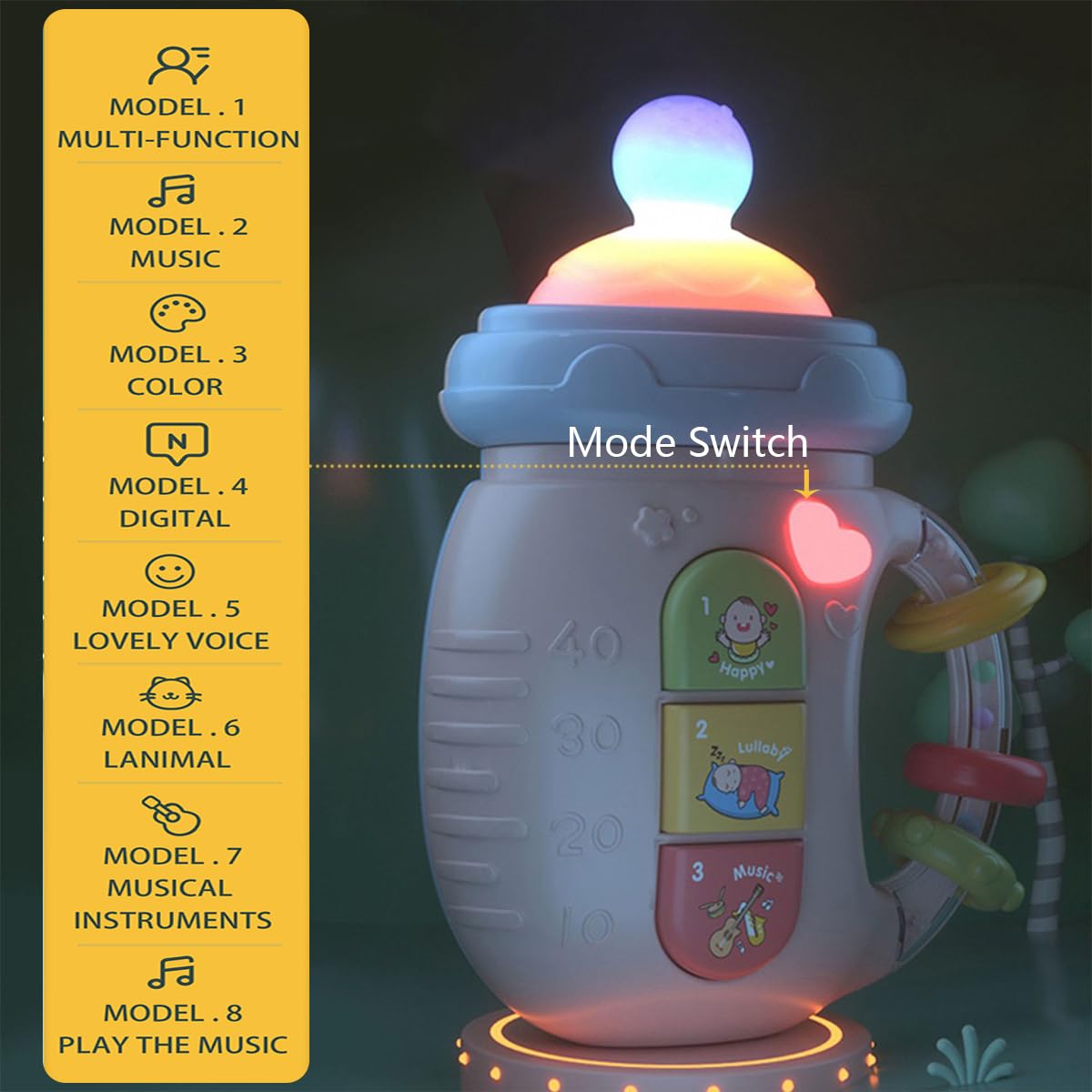 Set de Juguetes Musicales para Bebés, Educativos, Iluminados