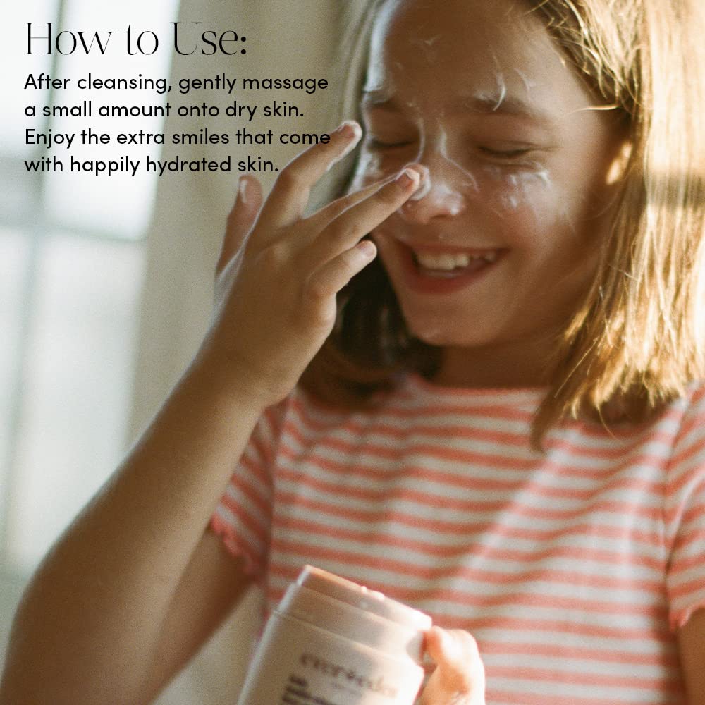 Crema facial natural y a base de plantas para niños | Loción hidratante limpio y no tóxico | Cuidado de la piel multivitamínico