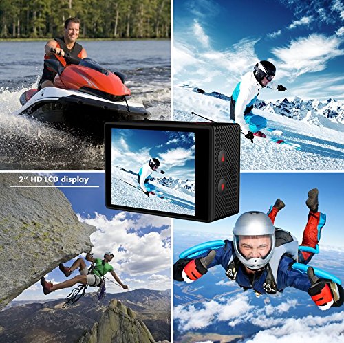 Cámara de acción deportiva REMALI 4K Ultra HD, 1080P