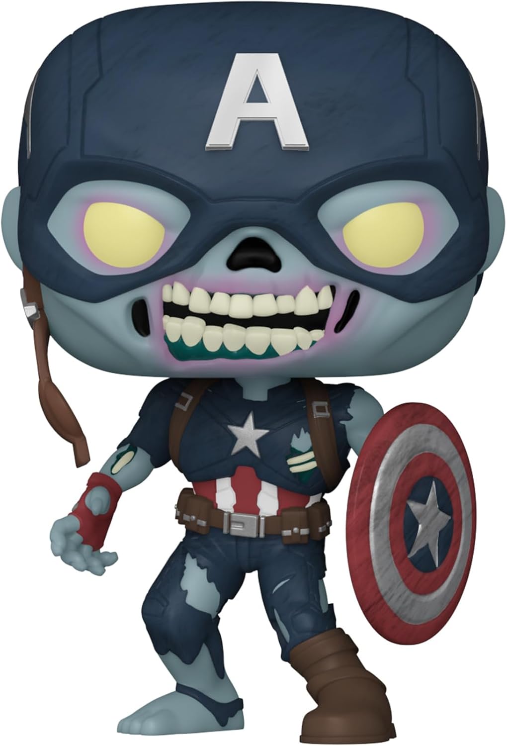 Funko Pop! Marvel: Zombie Capitán América Vinilo Bobblehead
