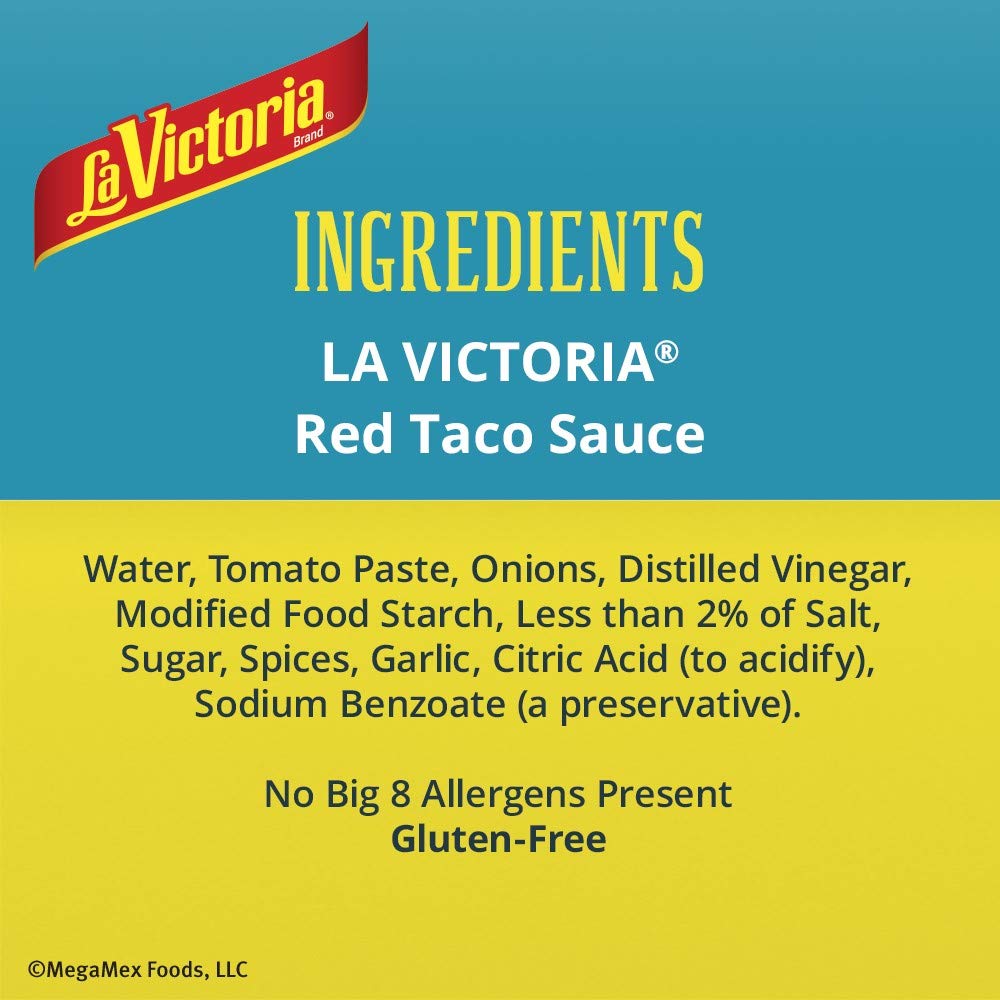 Salsa Roja Suave La Victoria, 15 Oz, Salsa Mexicana Auténtica
