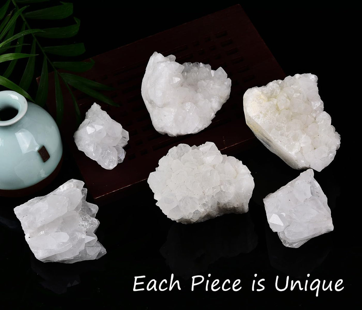 JIC Gem 2.2 libras de cristal de cuarzo blanco natural, geoda