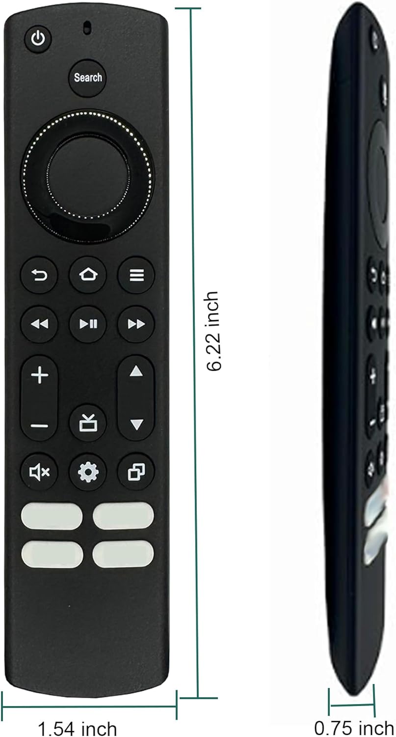 Control Remoto para TVs Toshiba Insignia, 4 Teclas de Acceso