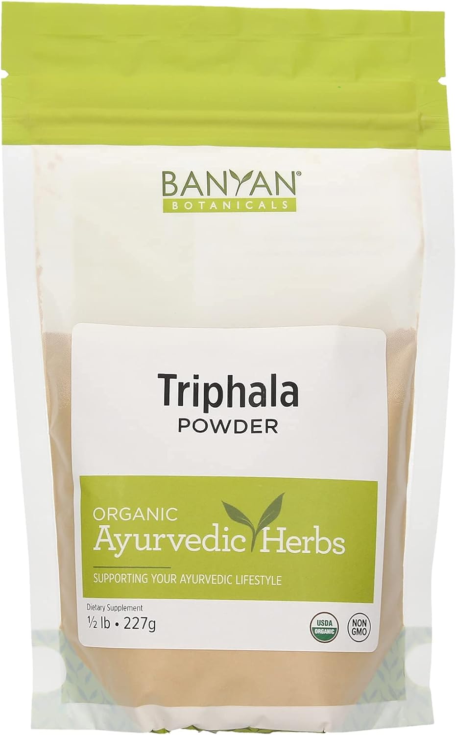 Suplemento Banyan Botanicals Triphala en polvo orgánica