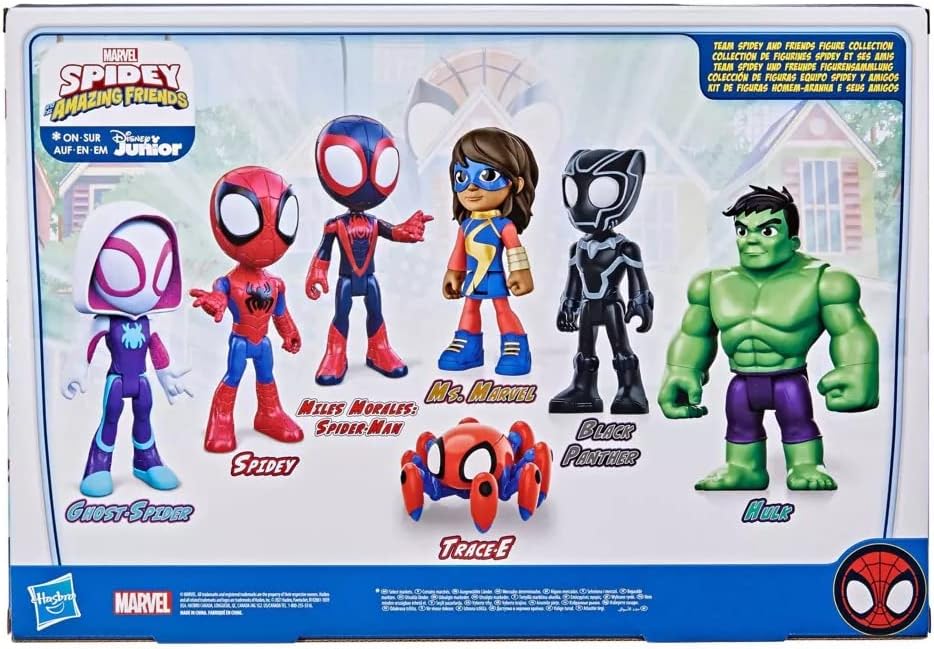 Figuras de Acción Marvel Spidey, Héroes y Villanos (7 Figuras)