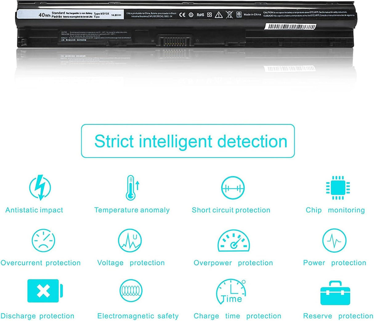 Batería para laptop M5Y1K para Dell Inspiron 15 5000 555