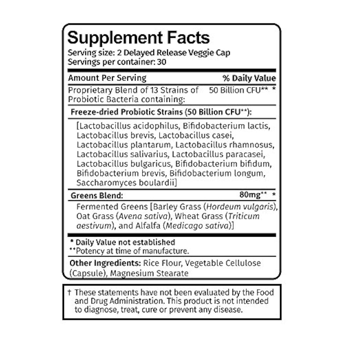 Pro 50 Probiotico 13 cepas Probiotico