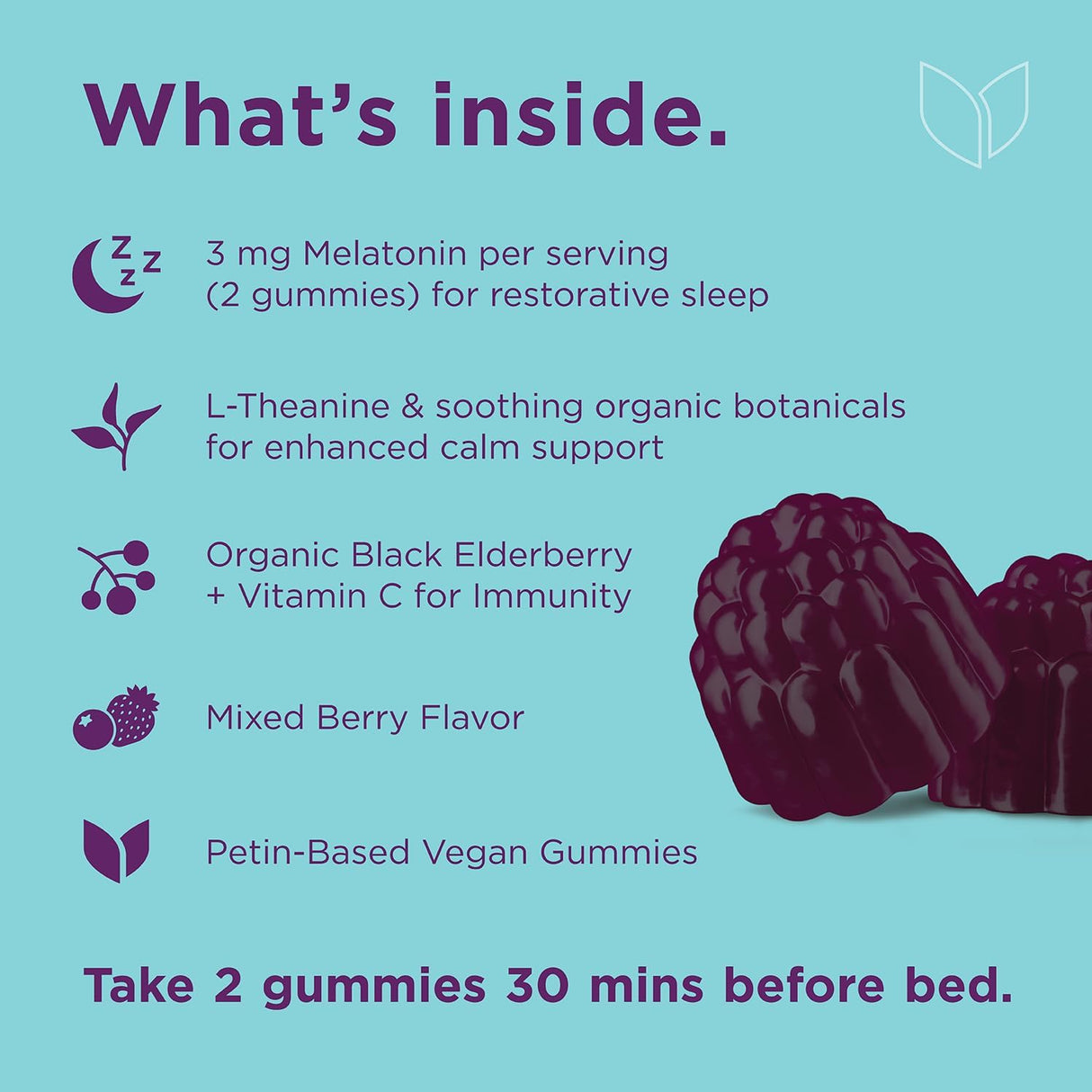 Fortify Zen Sleep Aid + Immune Support - 42 gomitas veganas
