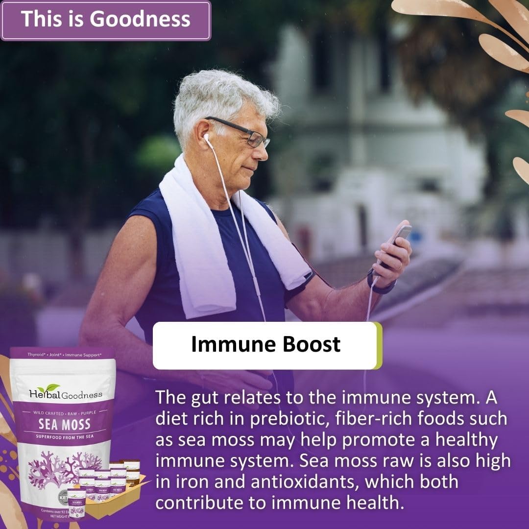Gel de Musgo Marino Herbal Goodness 8oz - Digestión y Piel