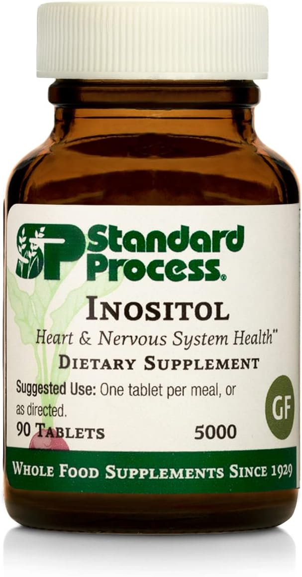 Inositol de Standard Process, Suplemento Nervioso y Corazón, 90 Tablet