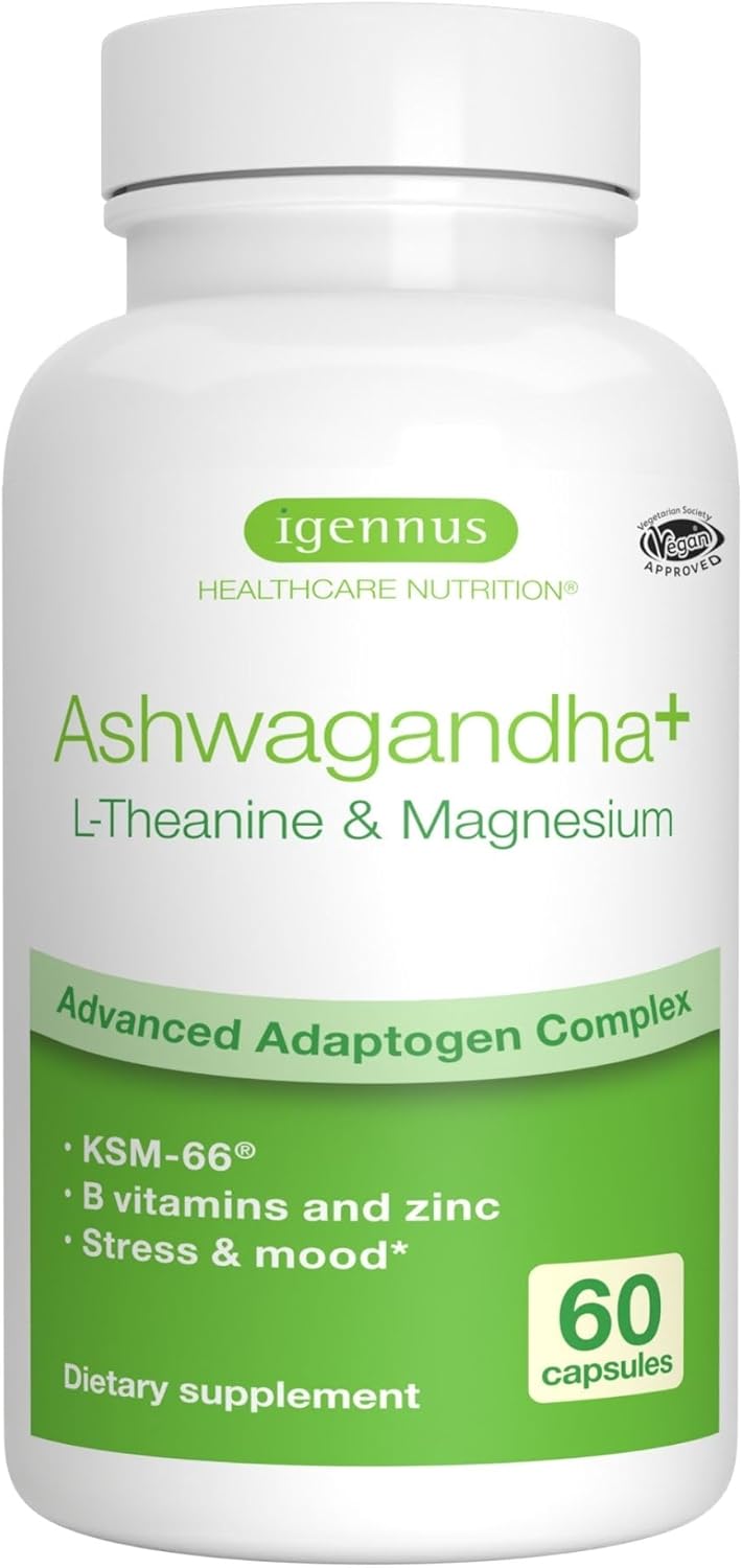 Complejo Adaptógeno Igennus: Ashwagandha, L-Teanina, Magnesio
