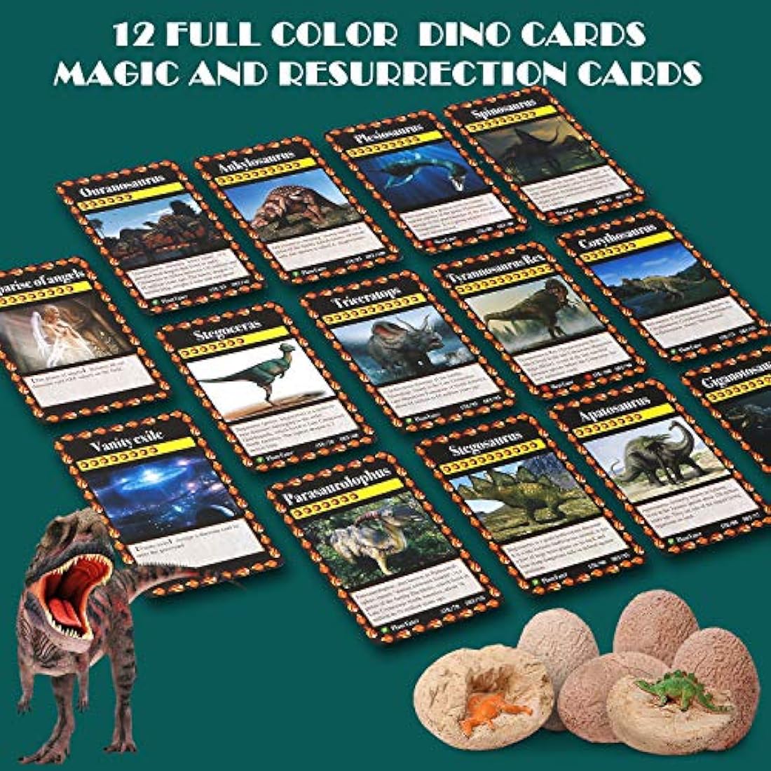 kit de excavación de Dino huevos para niños