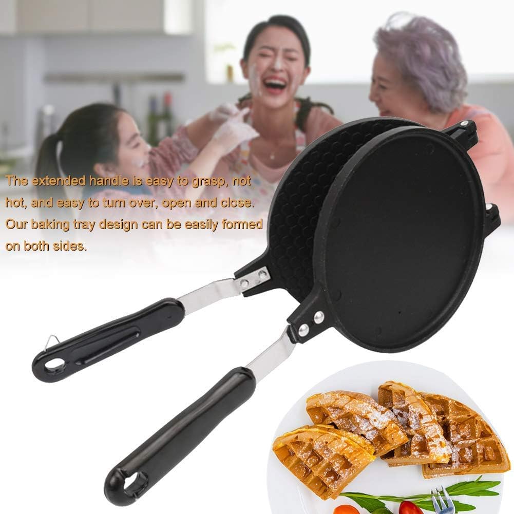 Máquina de Waffles Doble, Antiadherente, 6.7in, para Cocinar