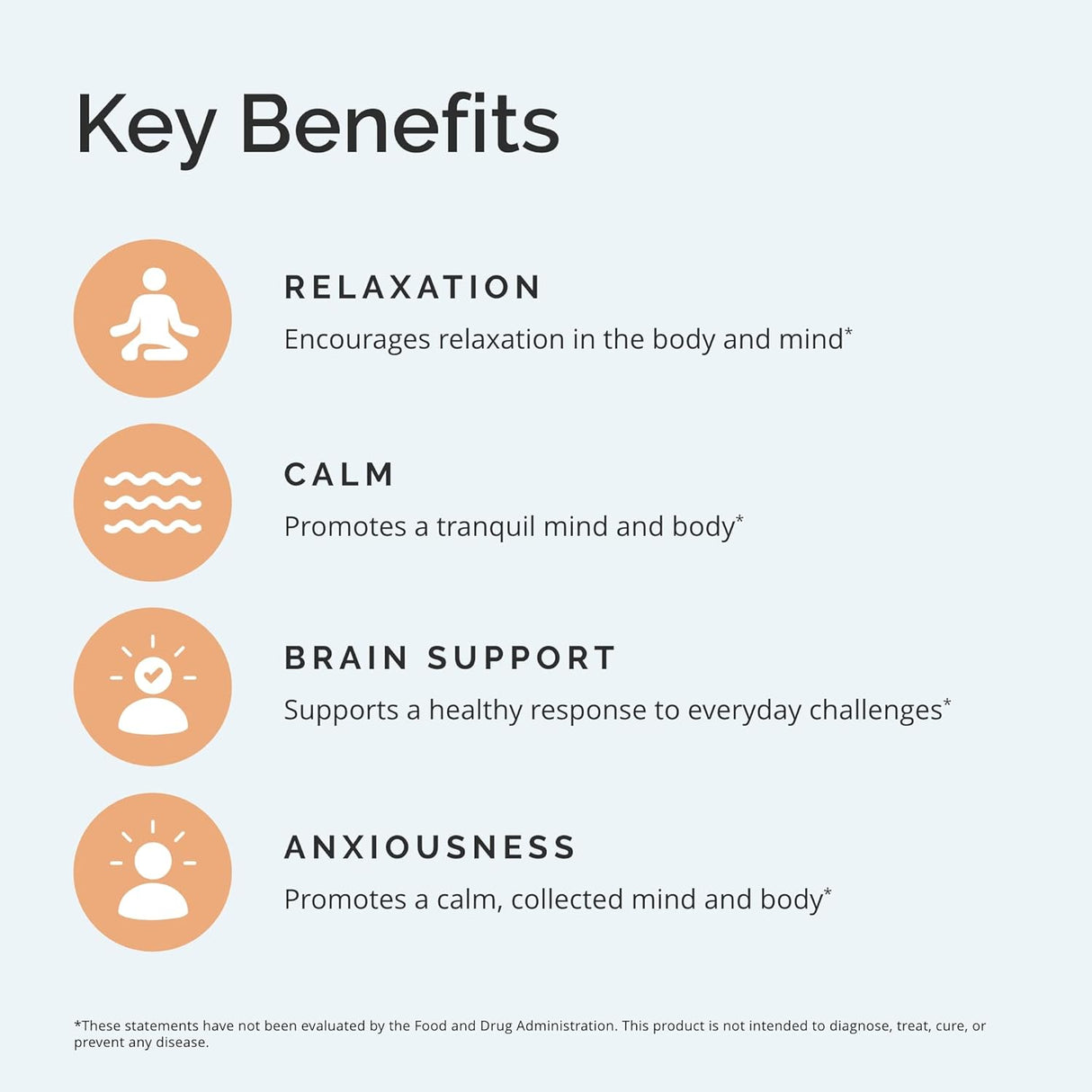 Suplemento GABA Soporte calmante 90 cáp magnesio vitamina B6