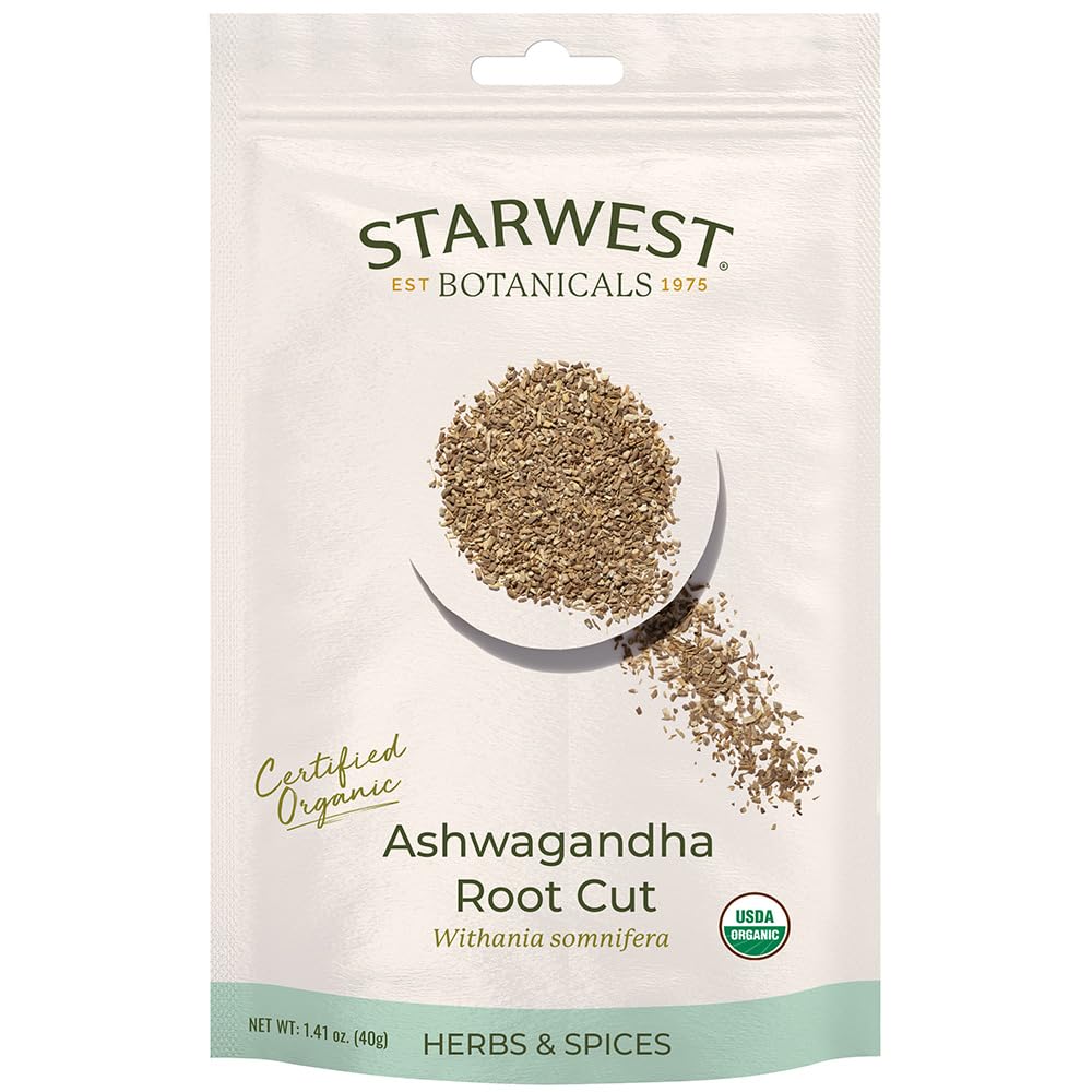 Raíz de Ashwagandha Orgánica Starwest Botanicals 1.41 oz