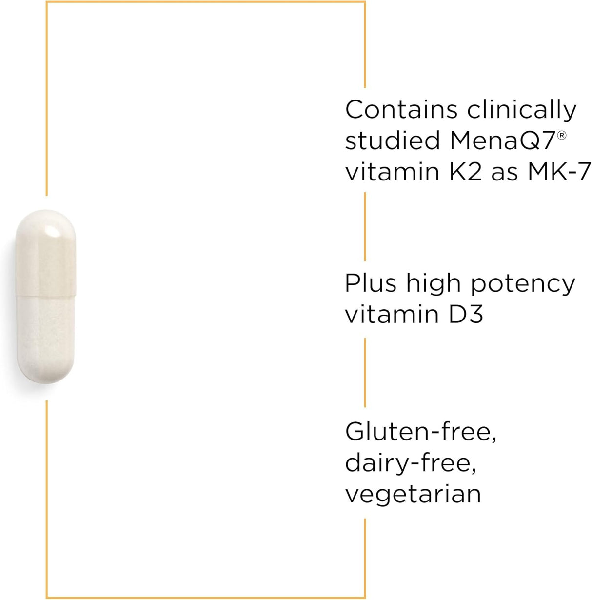 K2 + D3 Integrative Therapeutics, Soporte Cardiovascular y Óseo, 60 Cápsulas