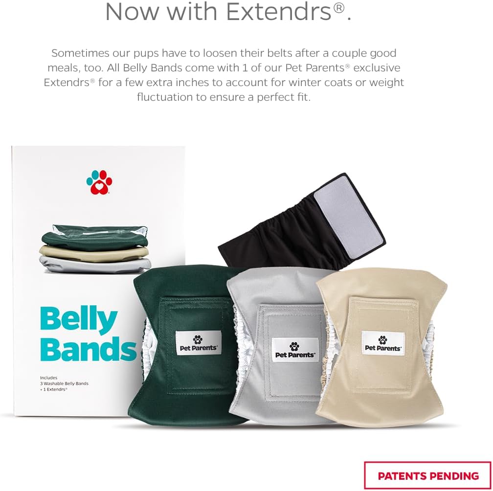 Pet Parents Bandas vientre lavables alta calidad extensores