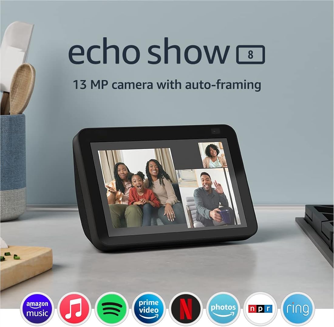 Echo Show 8 2da generación con Alexa y cámara de 13 MP