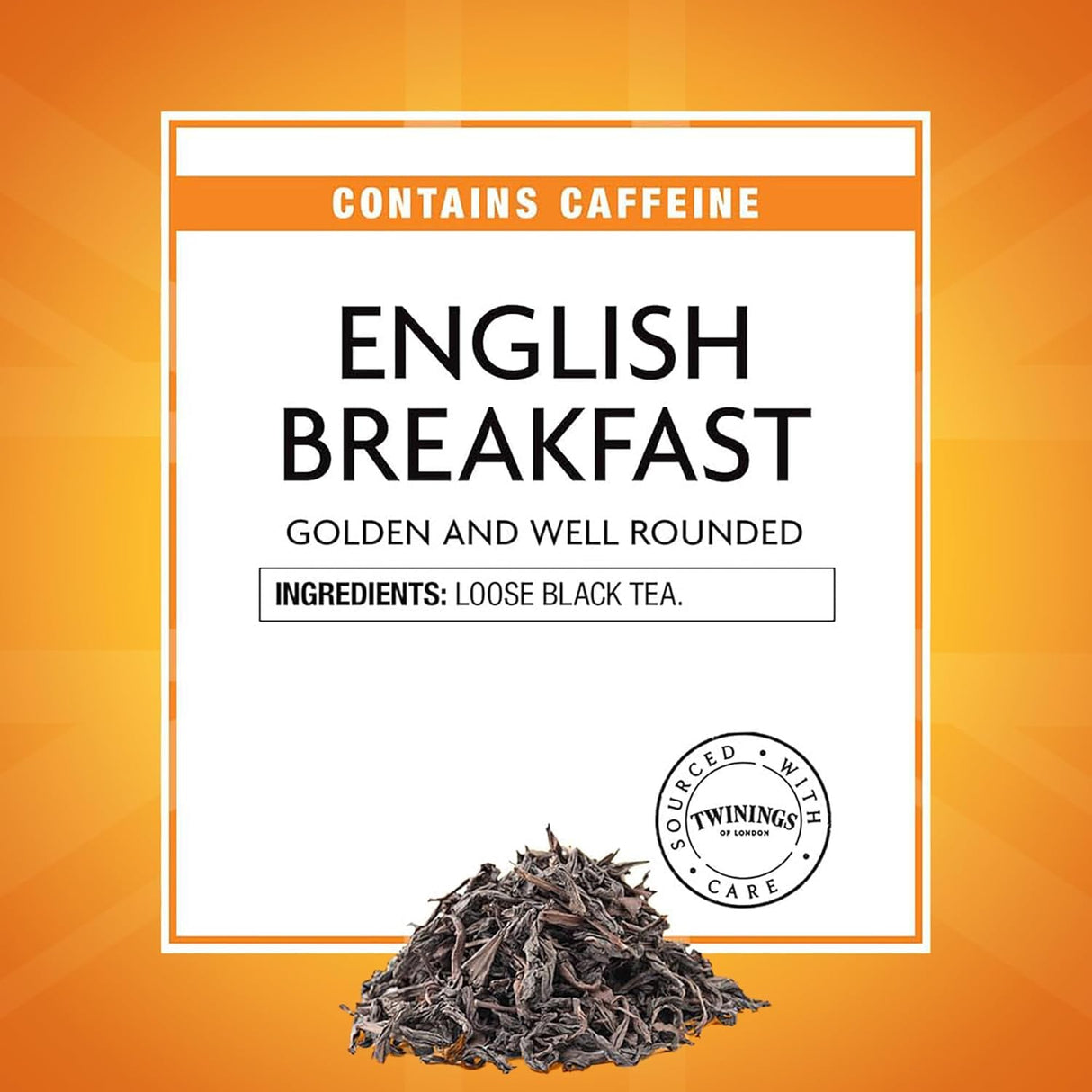 Té Negro Twinings English Breakfast, Suave y Robusto, 100g