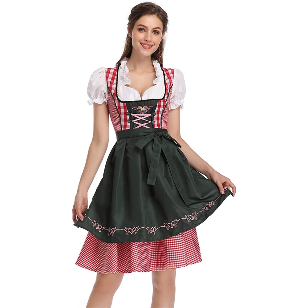 Disfraces de Vestido de Oktoberfest rojo talla XL