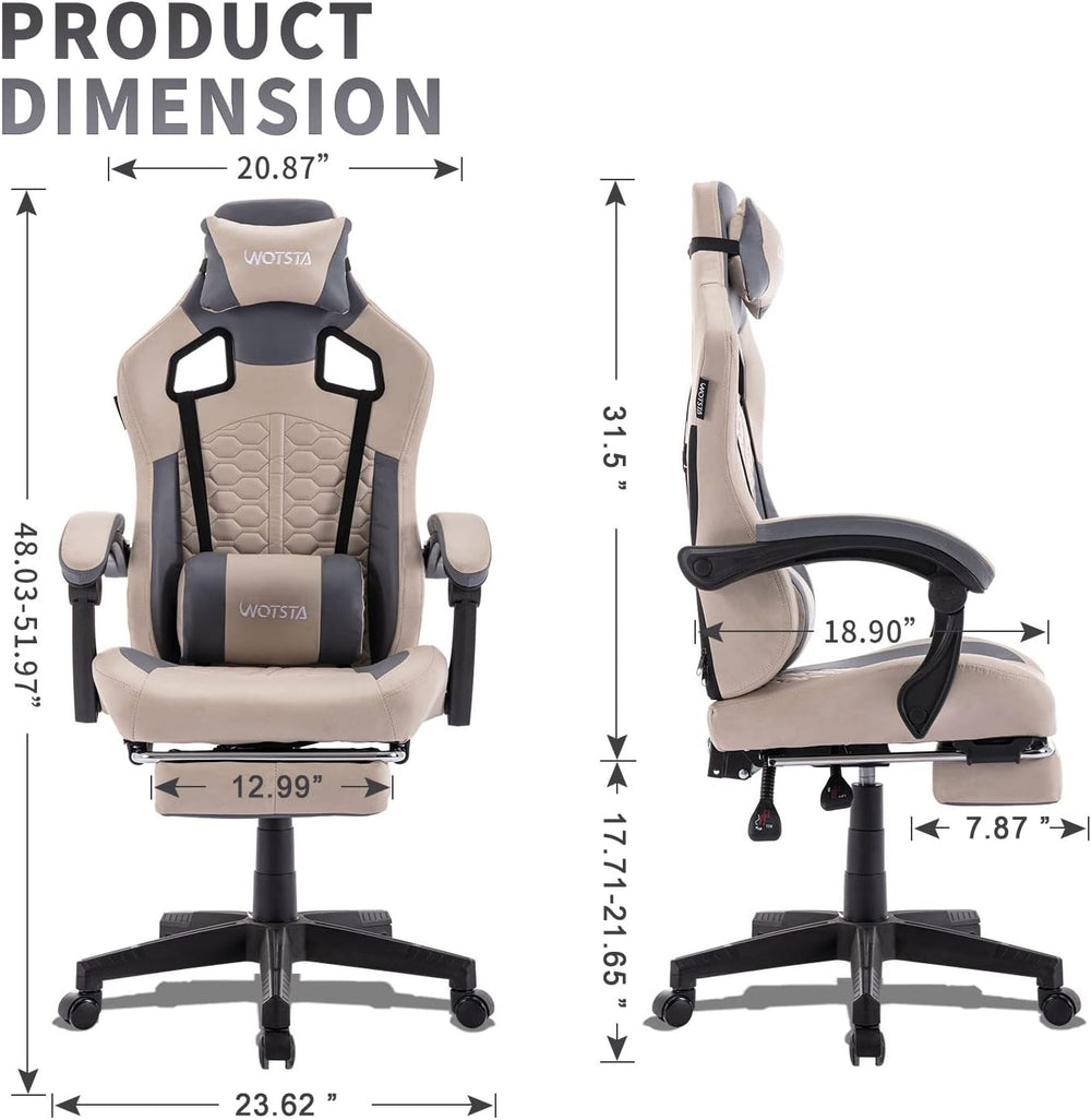 Silla Gaming hecho de cuero de PVC 38 ES WOTSTA