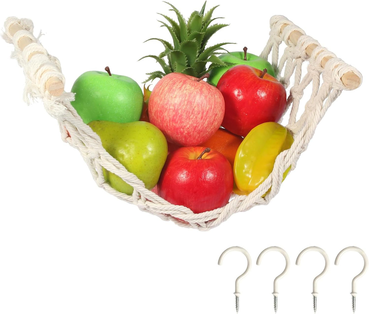 Hamaca Frutal Macramé - Cesta Colgante para Cocina - Modelo 4G