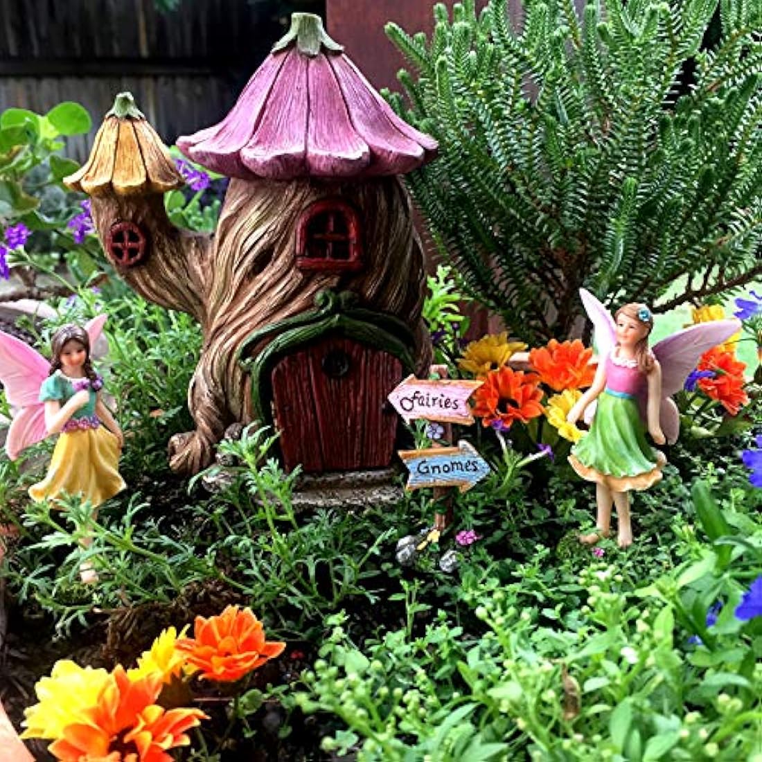 Casa de hadas para jardín - kit de accesorios.