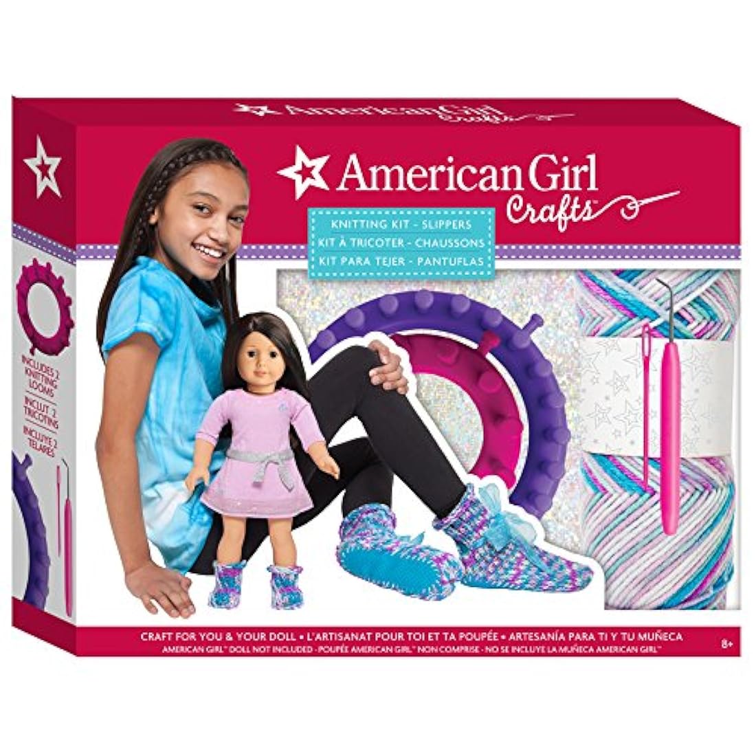 Kit de American Girl Zapatillas Para Tejer