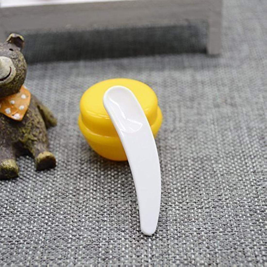 Onwon mini espátula para cosmética desechable, curva