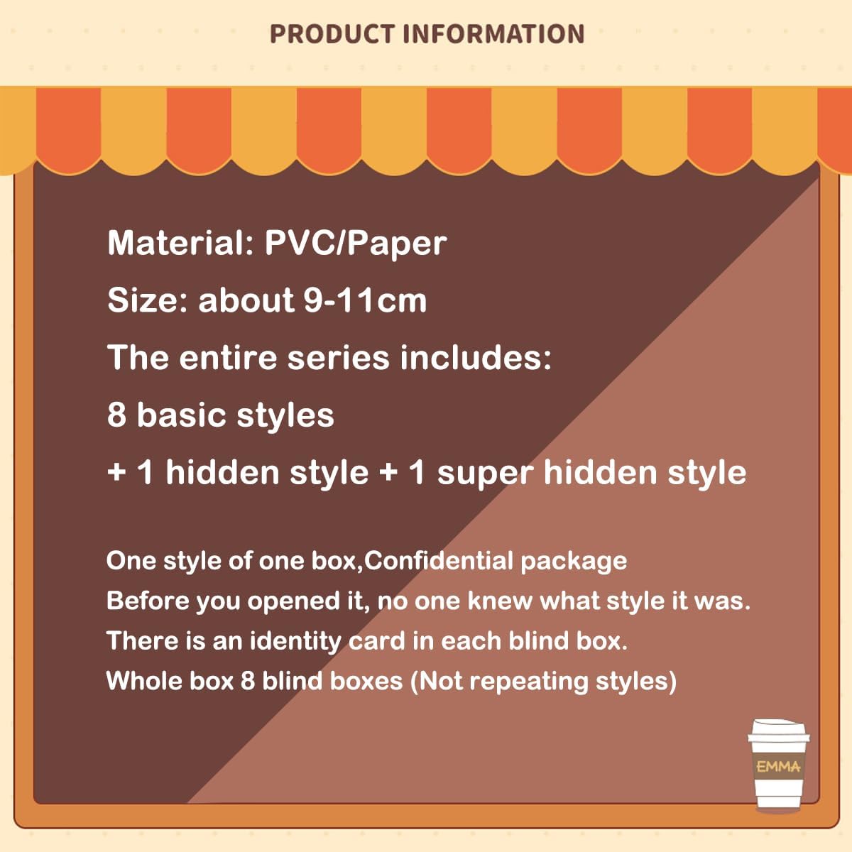 Figuras de Acción Emma Coffee Shop, Caja Sorpresa, Coleccionable