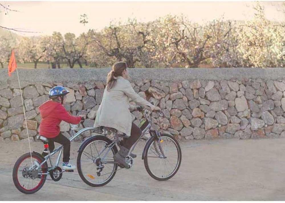 Asiento de bicicleta infantil WeeRide Co Pilot con remolque