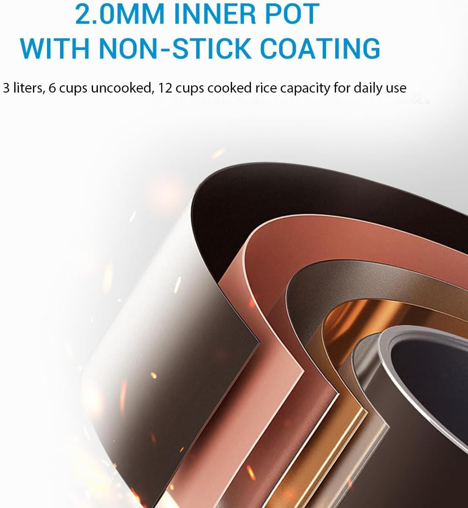 Arrocera Midea 6 Tazas Inducción, Fuzzy Logic, 3L