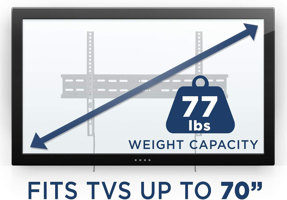 Soporte de pared fijo para TV de 37-70 pulgadas, perfil 1.1