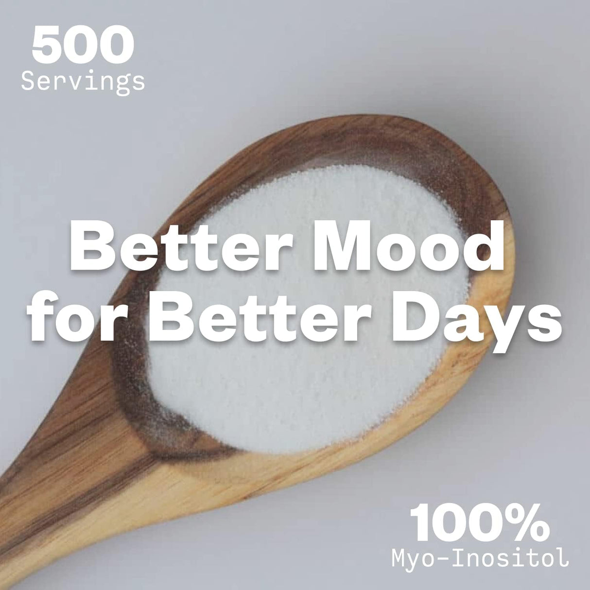 Suplemento Myo Inositol Polvo 500 porciones nootrópico
