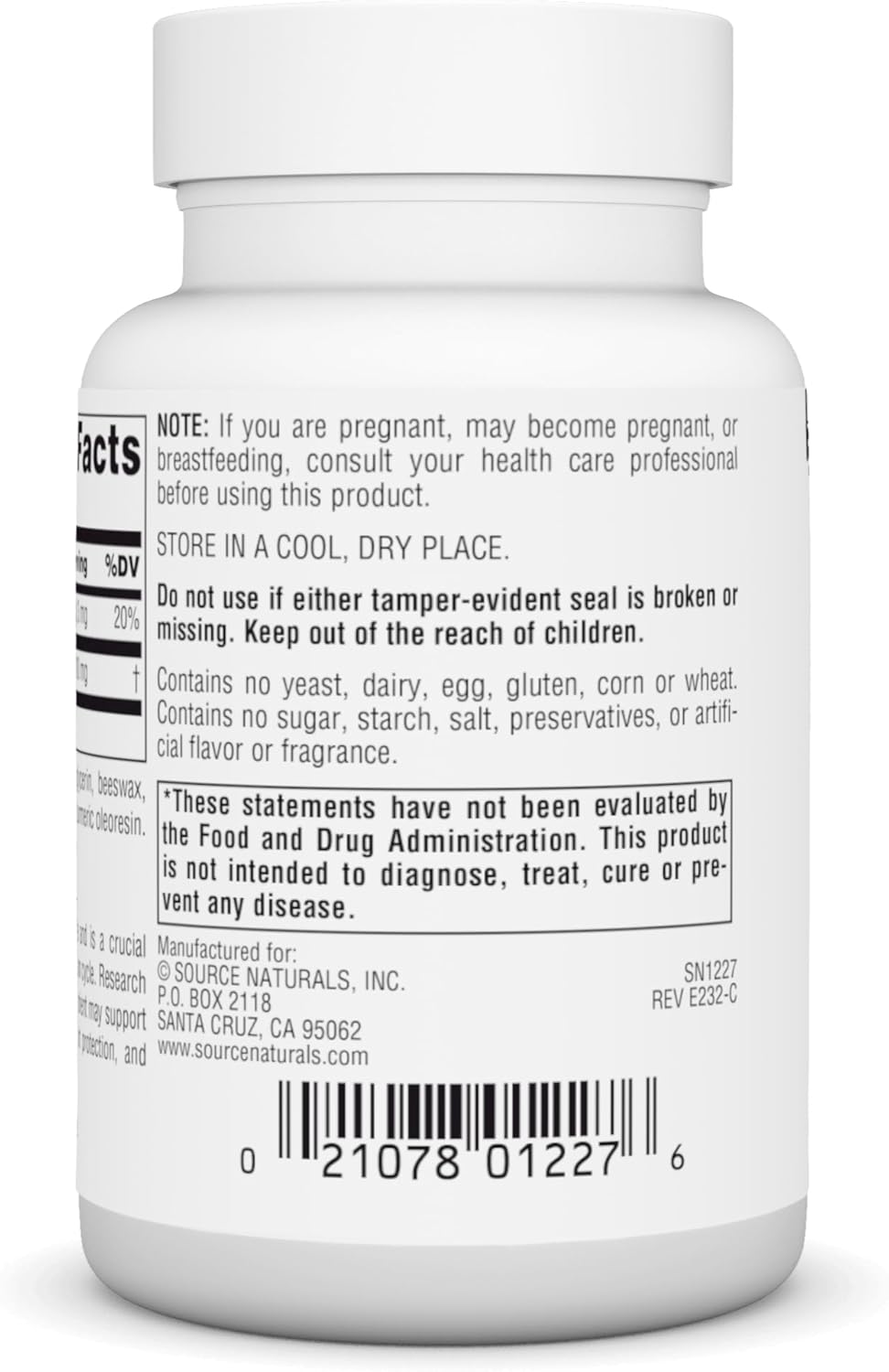 Coenzima Q10 Fuente Naturals Antioxidante 100 mg 90 cápsulas