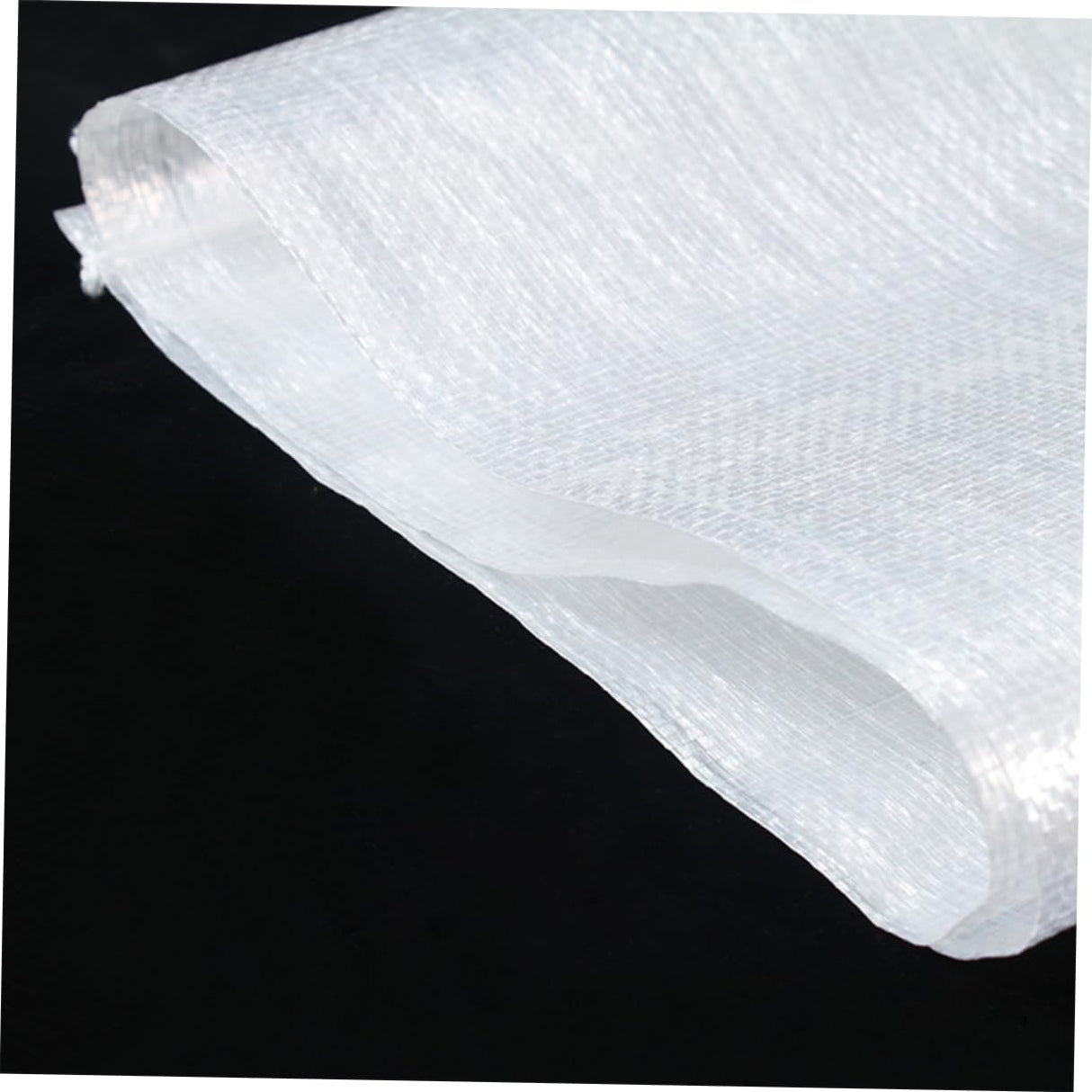 Gatuida Bolsa de embalaje 10 unids Sack Race Polywoven Bag Bolsa de piel de serpiente Bolsas de arena Saco de Gunny Bolsa de basura Bolsa de embalaje de laminación blanca