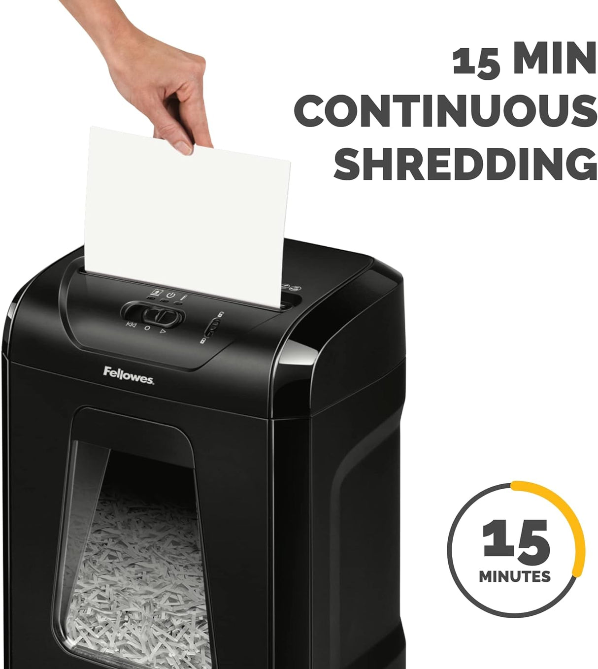 Destructora Fellowes Powershred 12 Hojas, Corte Cruzado, Modelo 12