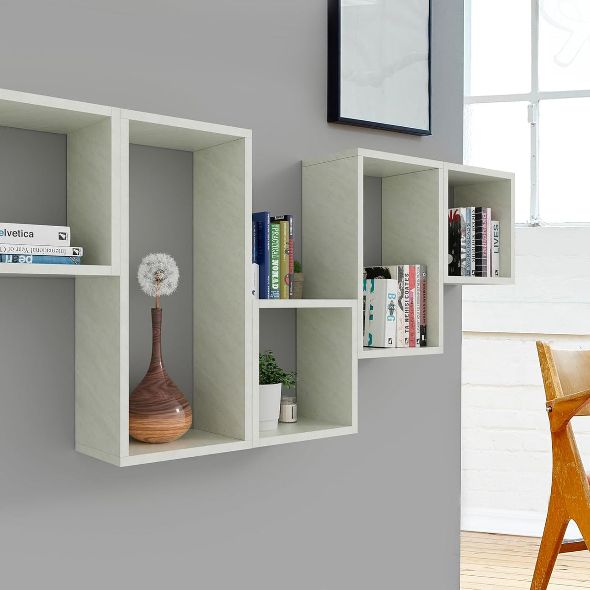 Estanterías flotantes Kaboon, set de 4 cubos grandes, modelo 2023