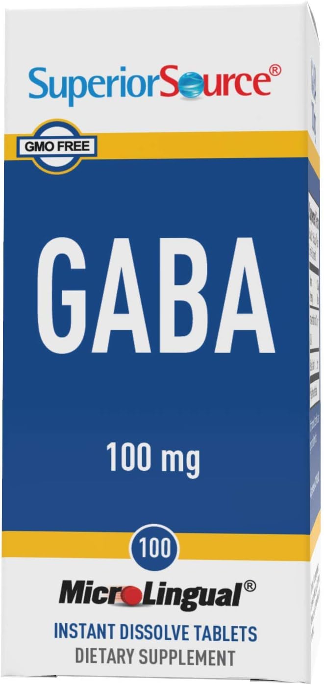 Suplemento GABA microlingües de 100 mg de disolución rápida