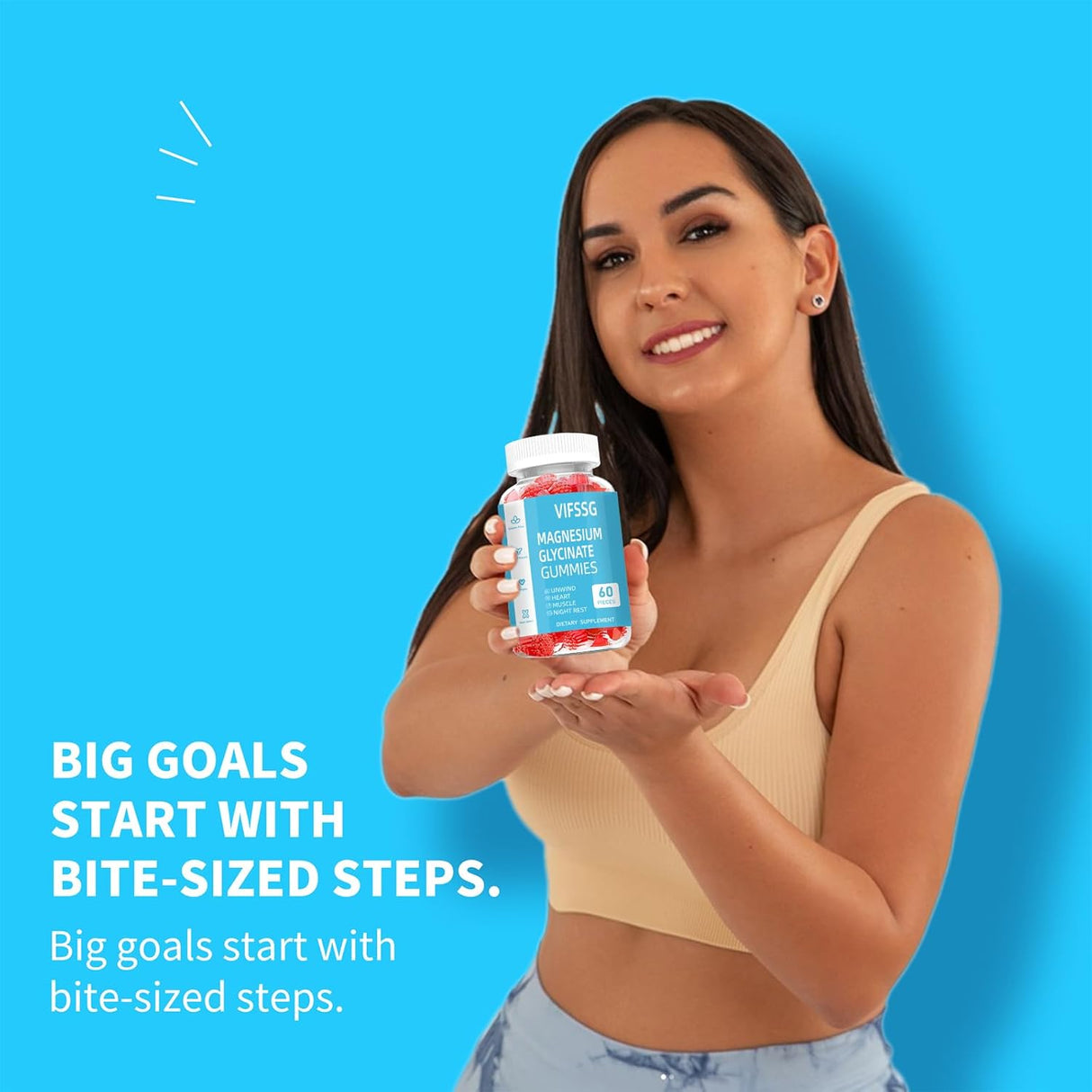 Suplementos de glicinato de magnesio 400 mg VIFSSG