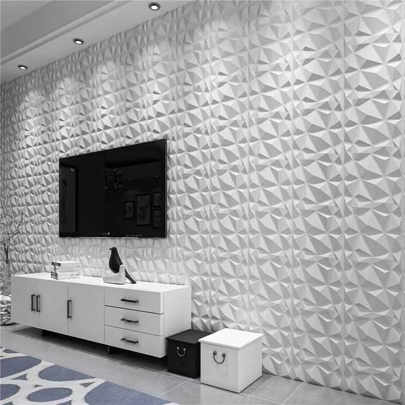Revestimiento con textura 3D para pared Art3d color gris