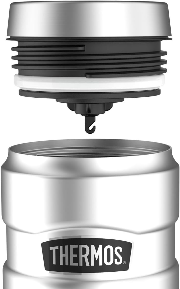 Taza de viaje aislante al vacío, acero inoxidable, 16 oz