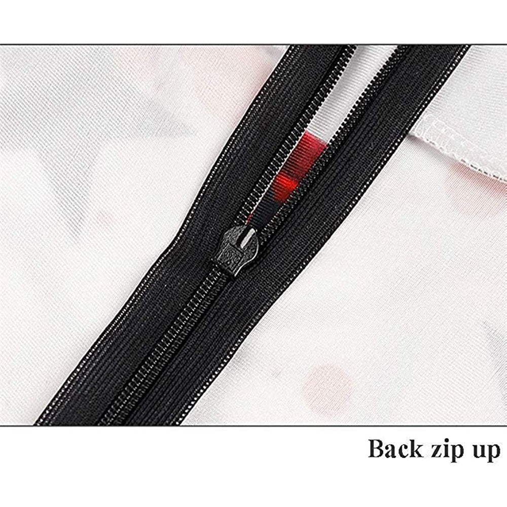 Disfraces de Halloween de esqueleto talla L rojo y blanco