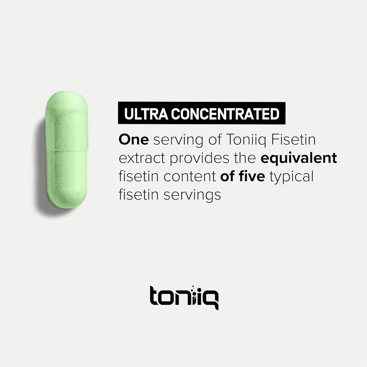 Suplemento Toniiq Fisetina de ultra alta pureza de 500 mg