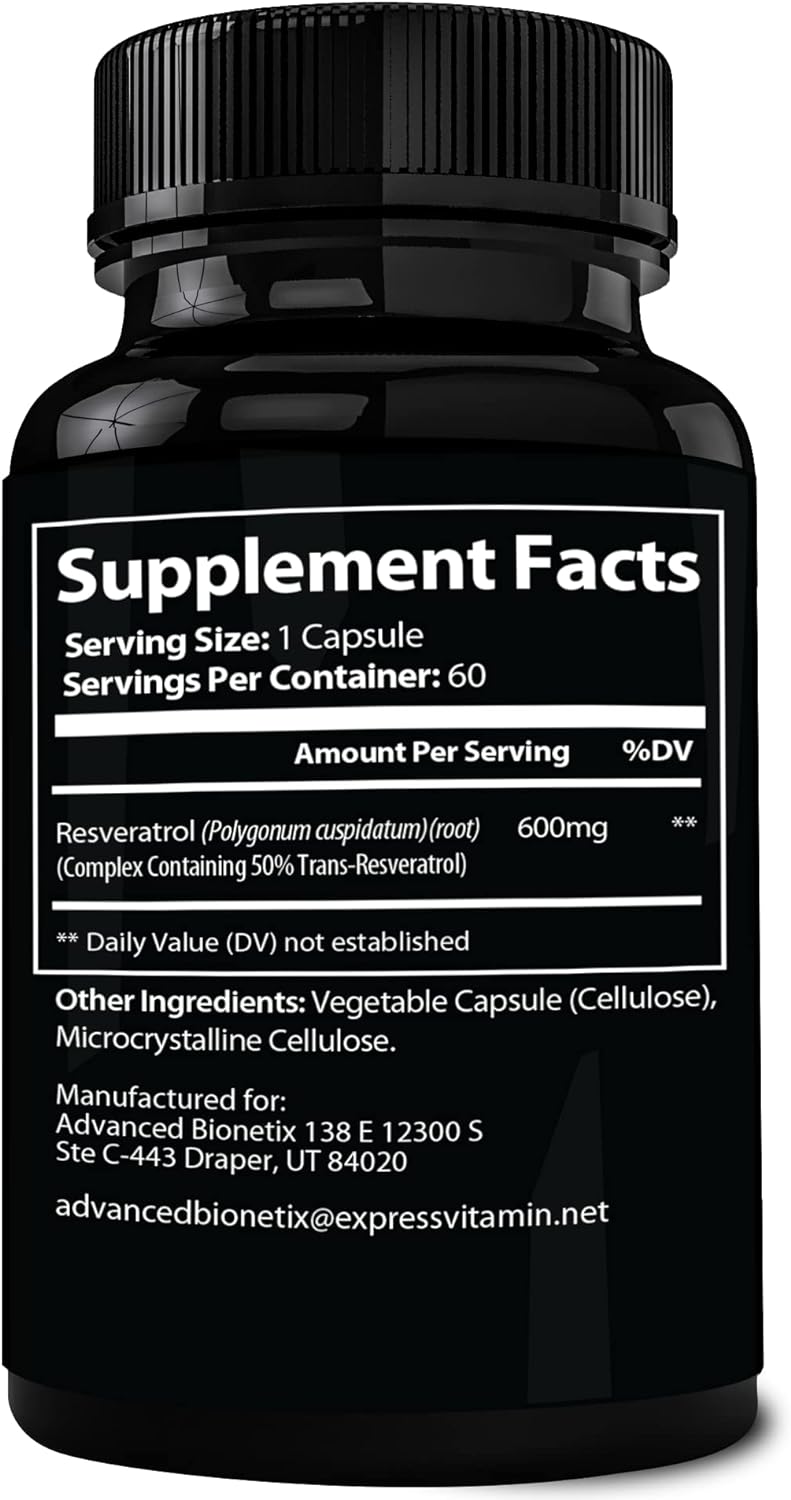 Suplemento de resveratrol trans micronizado antioxidante