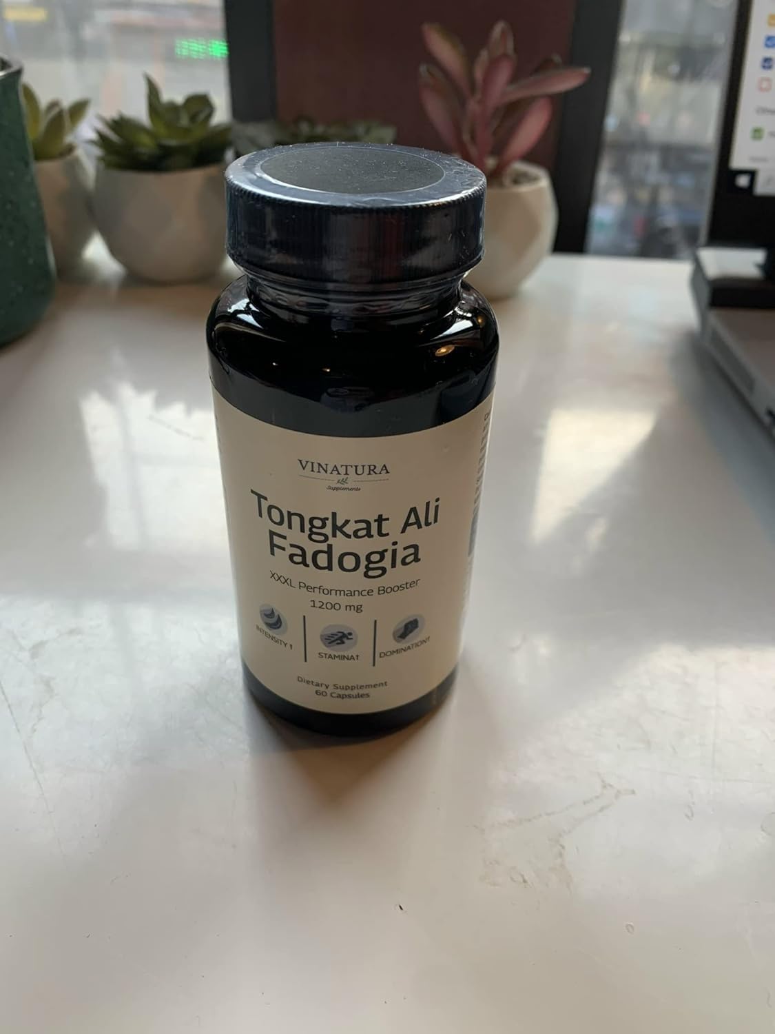 Suplemento Fadogia Agrestis Tongkat Ali 1200 mg 60 capsula